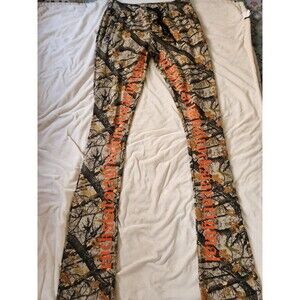 Rockstar Original Men’s Tree Camo Fleece Jogger 2X Super Stacked Sweat Pants